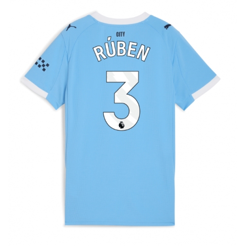 Billige Fotballdrakt Manchester City Ruben Dias #3 Replika Hjemmedrakt Dame 2025-26 Kortermet Billige Fotballdrakt Manchester City Ruben Dias #3 Replika Hjemmedrakt Dame 2025-26 Kortermet